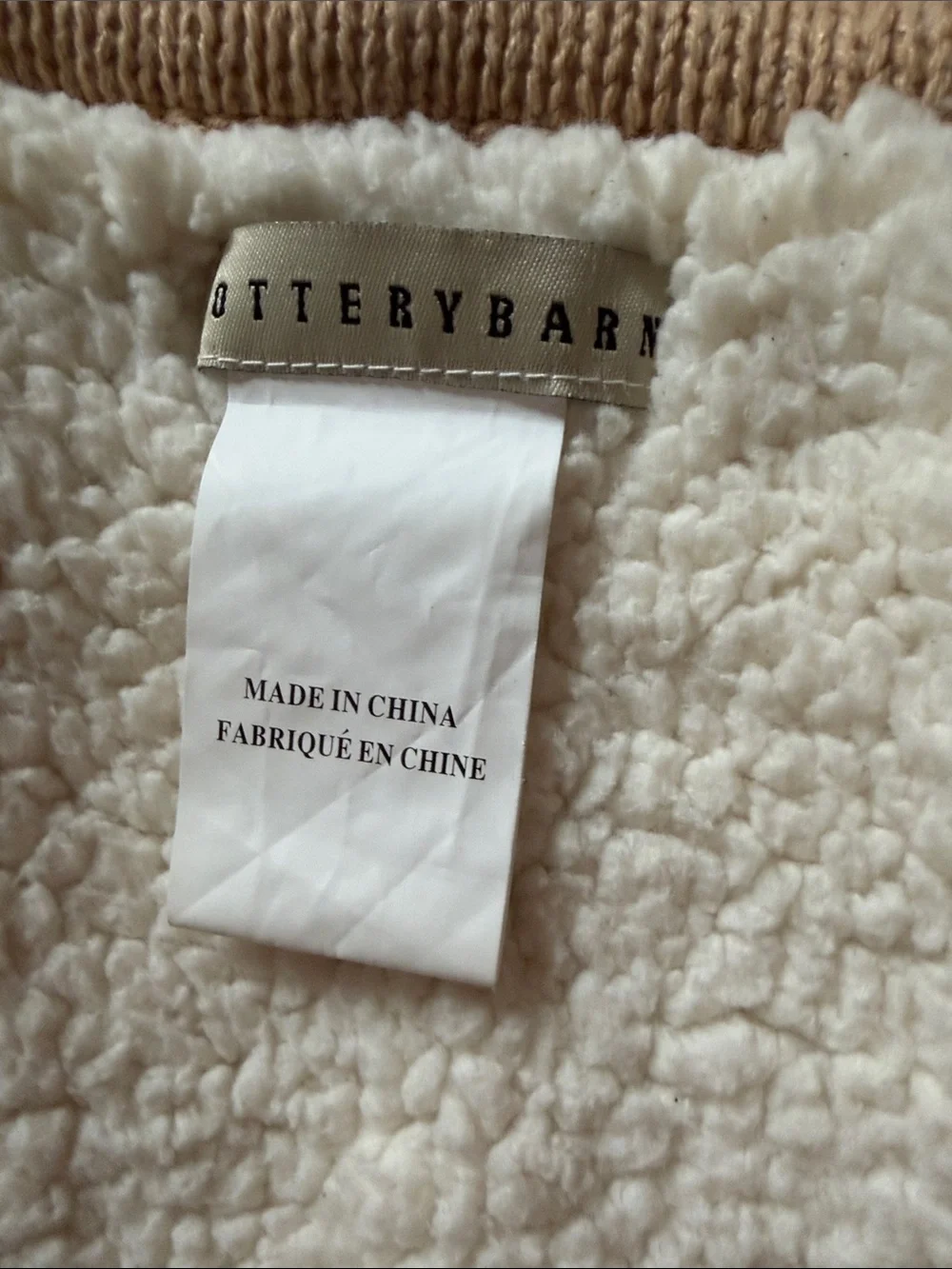 Pottery Barn soft cable